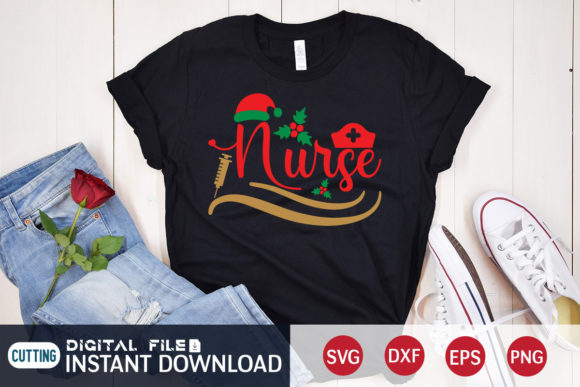 Christmas Nurse T Shirt, Nurse Svg