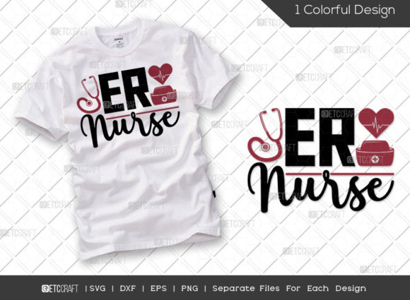 ER Nurse SVG Cut File Graphics