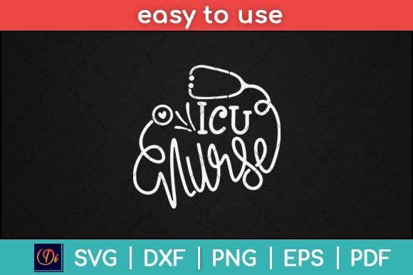 Icu Nurse Svg File Graphics