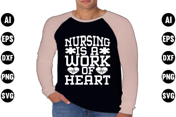 Nurse SVG Design: A Heartfelt Graphic for T-Shirt and Brand Projects