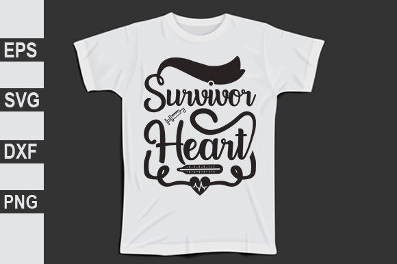 Nurse Svg Design, Survivor - Heart
