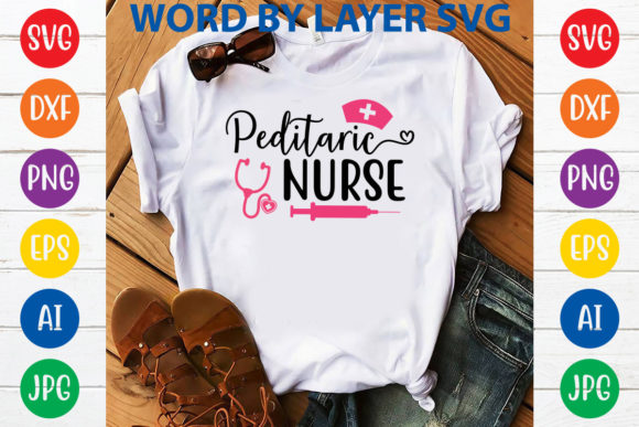 Peditaric Nurse Svg Design Graphics