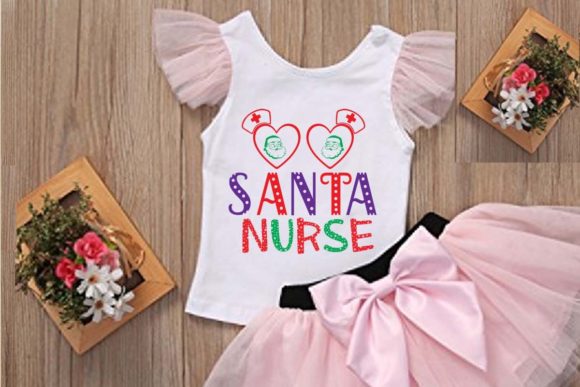 Santa Nurse Svg for T-Shirt Designs