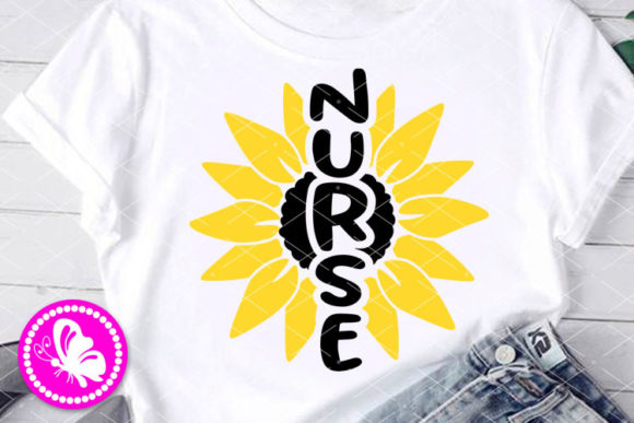 Sunflower Nurse SVG Yellow Flower: A Graphic Design Asset for Modern Content Creators